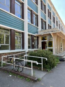 outside of building with ramp